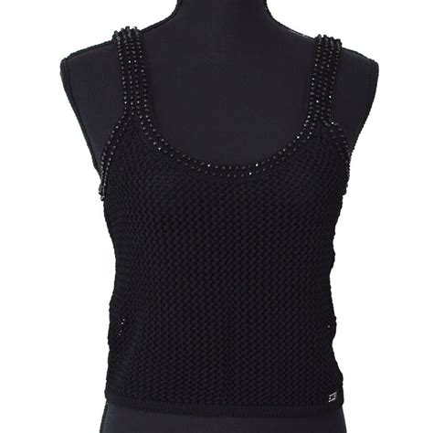 chanel mesh top